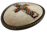 Christian Cross Collage - Belt Buckle