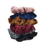 6pc Velvety Scrunchie Hair Ties