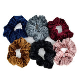 6pc Velvety Scrunchie Hair Ties