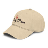 Dog Mom Cap — Washed Cotton Paw Print Hat