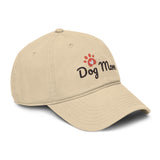 Dog Mom Cap — Washed Cotton Paw Print Hat