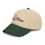 Dog Mom Cap — Washed Cotton Paw Print Hat