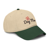 Dog Mom Cap — Washed Cotton Paw Print Hat