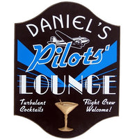 Pilot's Lounge Sign - Personalized