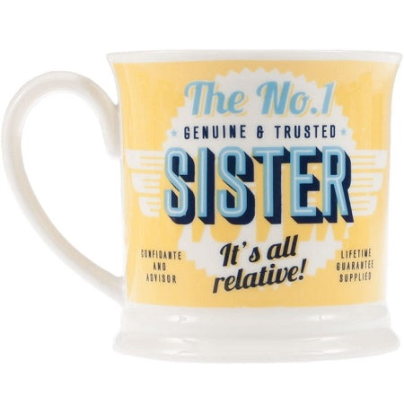 No. 1 Sister Diner Style Mug